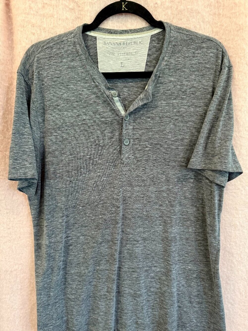 Banana Republic, vintage T, size L , grey